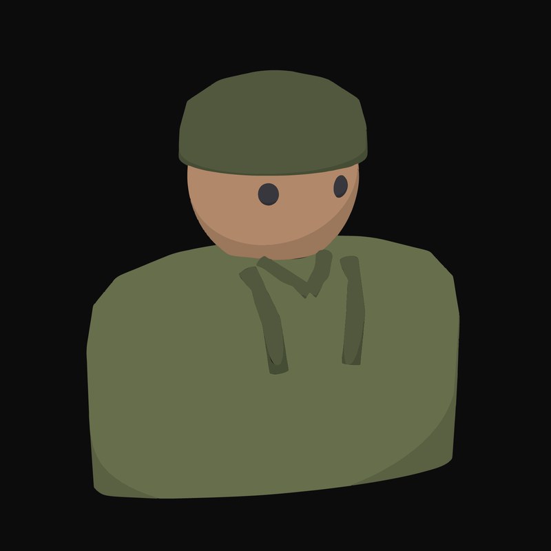 Soldier in an Olive Combat Helmet and Field Uniform Animated Icon - animated icon from People and Profession Avatar Animated Icons