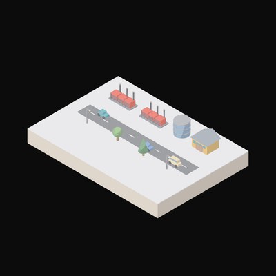 Backup Power Gensets Animated Icon - animated icon from Isometric AI Infrastructure Scene Motion Icons