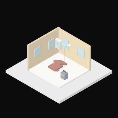 Dental Treatment Bay - illustration from Interior Scene Icons