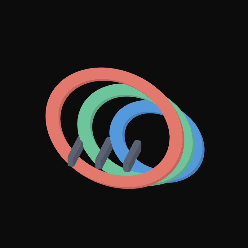 Resistance Band Loop Set Animated Icon - animated icon from Fitness and Gym Equipment Animated Icons