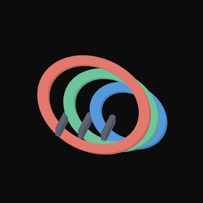 Resistance Band Loop Set Animated Icon - animated icon from Fitness and Gym Equipment Animated Icons