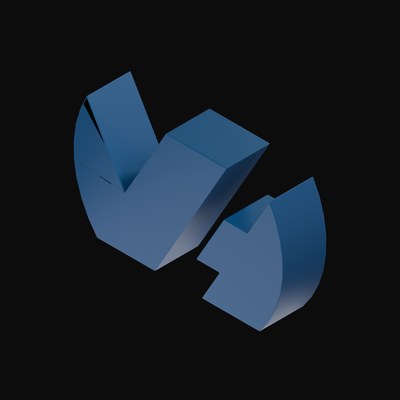 OVHcloud 3D Logo - 3D icon from AI Compute and Data Center Logos