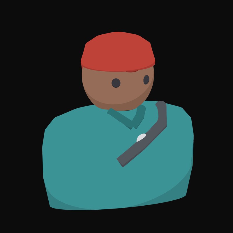 Courier in a Backwards Cap with a Satchel Strap - illustration from People and Profession Avatar Icons