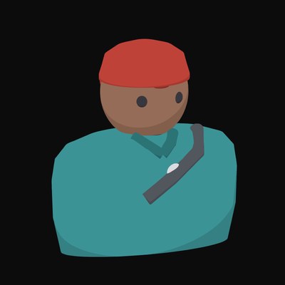 Courier in a Backwards Cap with a Satchel Strap - illustration from People and Profession Avatar Icons