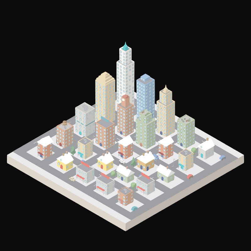 Grand Metropolis - illustration from Isometric City Scene Illustrations