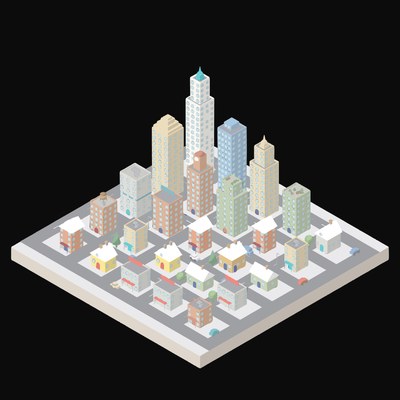 Grand Metropolis - illustration from Isometric City Scene Illustrations