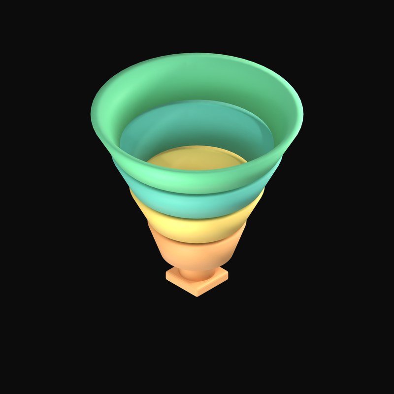Conversion Funnel - 3D icon from Data and Analytics 3D Icons
