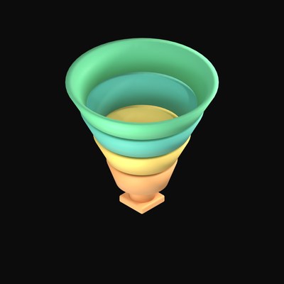 Conversion Funnel - 3D icon from Data and Analytics 3D Icons