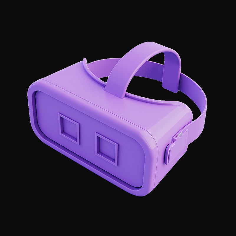 Violet VR Headset 2 - 3D icon from Retro Tech & Devices