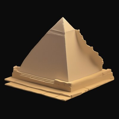 Clay Pyramid of Giza - 3D icon from Historic Buildings 3D Clay Icons