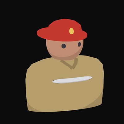 Firefighter in a Red Helmet and Tan Turnout Coat Animated Icon - animated icon from People and Profession Avatar Animated Icons