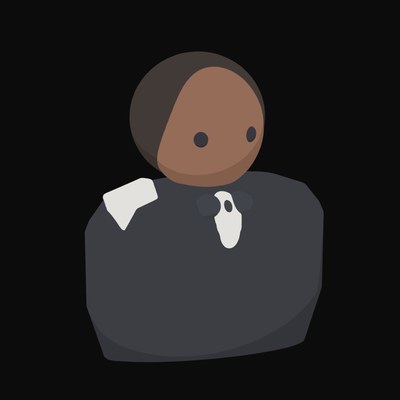 Waiter in a Black Waistcoat with a Bow Tie and Napkin - illustration from People and Profession Avatar Icons
