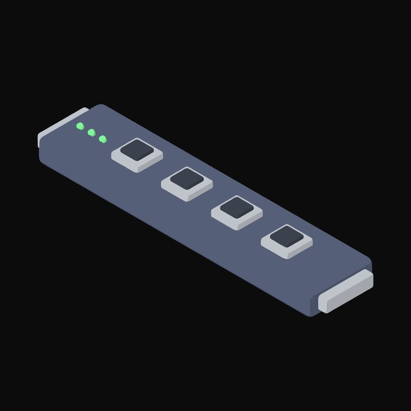 Rack Patch Panel Icon - illustration from Server and Network Hardware Icons