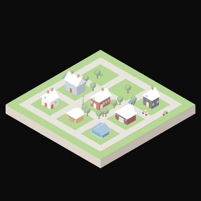 Orchard Packing Shed - illustration from Industry and Transport Scenes Icons