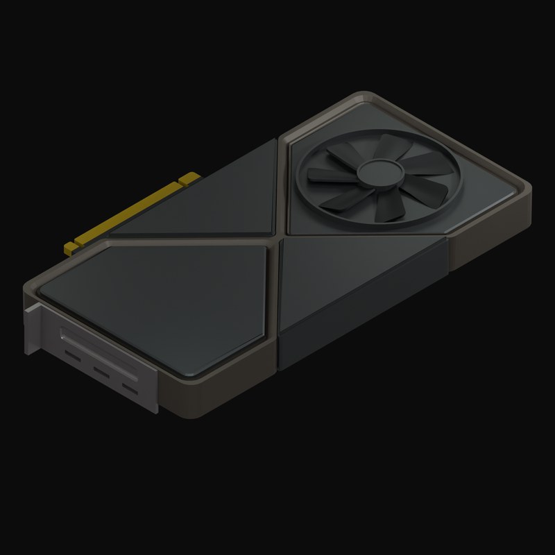 Premium Single-Fan Graphics Card 3D Icon - 3D icon from Graphics Cards