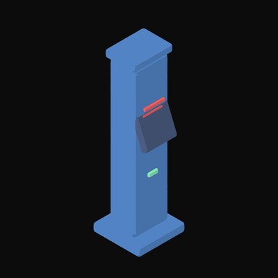 Barcode Reader Stand - illustration from Payment and Commerce Hardware Icons