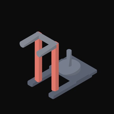 Weighted Push Sled Animated Icon - animated icon from Fitness and Gym Equipment Animated Icons