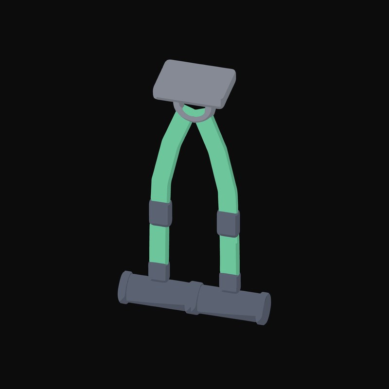 Suspension Trainer Straps - illustration from Fitness and Gym Equipment Icons