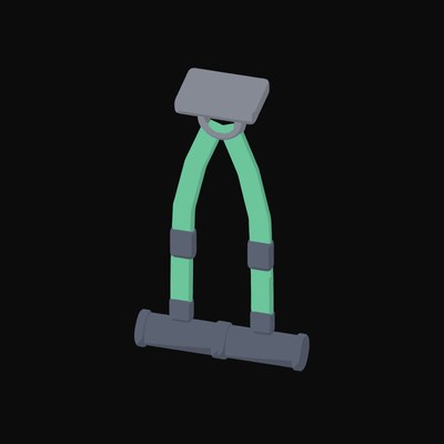 Suspension Trainer Straps - illustration from Fitness and Gym Equipment Icons