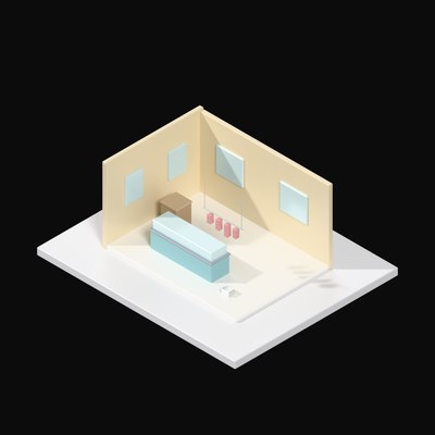 Butcher Hanging Counter - 3D icon from Interior Scenes