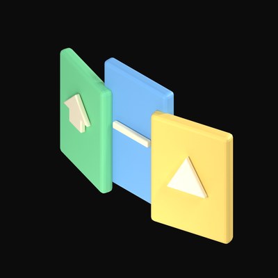 KPI Tile Fan - 3D icon from Data and Analytics 3D Icons