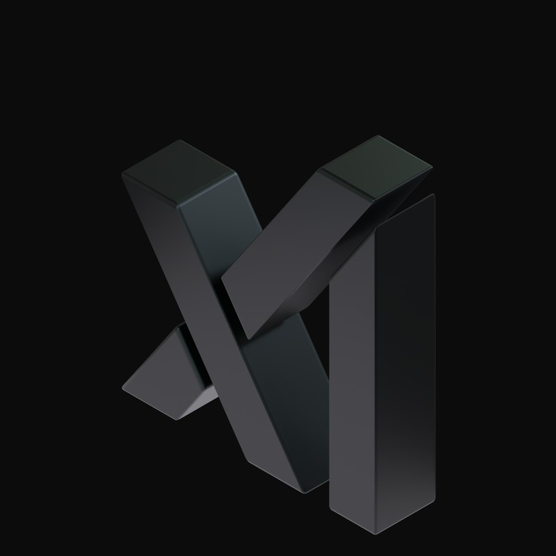 xAI 3D Logo - 3D icon from AI Compute and Data Center Logos