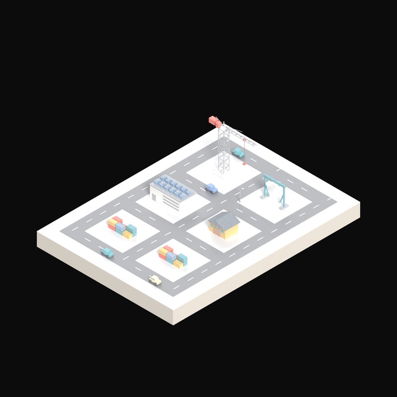 Data Centre Under Construction - 3D icon from Isometric AI Infrastructure Scenes