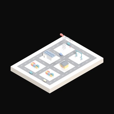 Data Centre Under Construction - 3D icon from Isometric AI Infrastructure Scenes