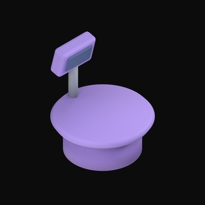 Retail Weighing Scales - 3D icon from Payment and Commerce Hardware 3D Icons