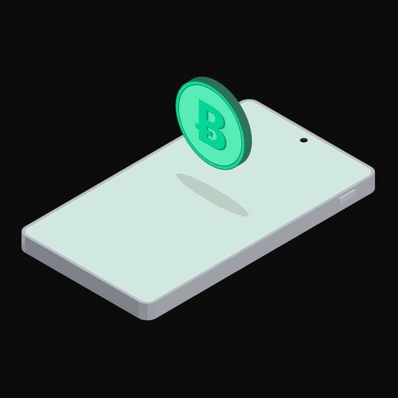 Phone Bitcoin Cash Floating - illustration from Crypto and World Currency Phone Float
