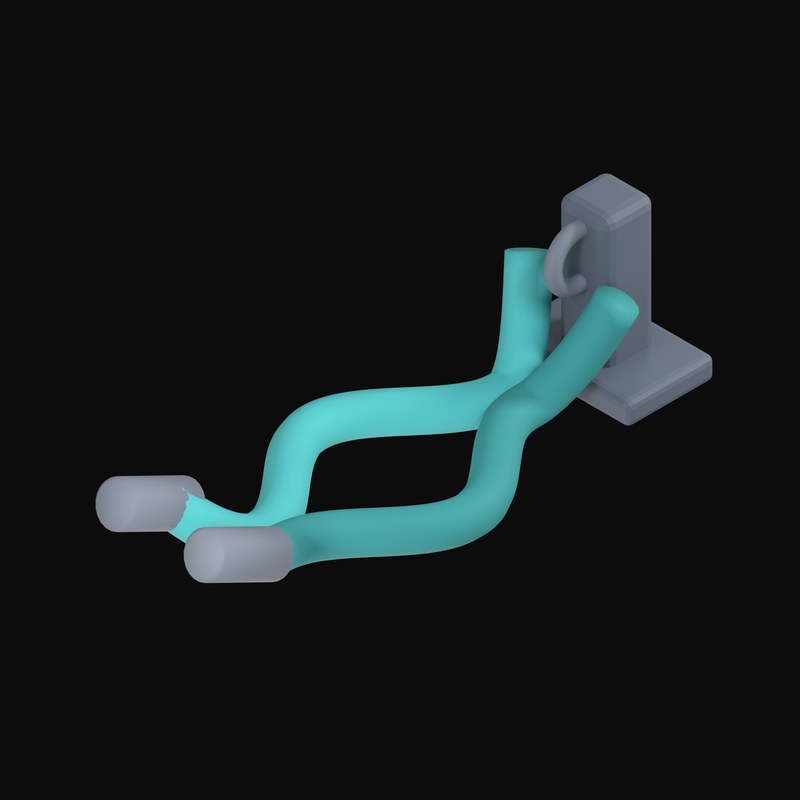 Battle Ropes with Wall Anchor - 3D icon from Fitness and Gym Equipment 3D Icons
