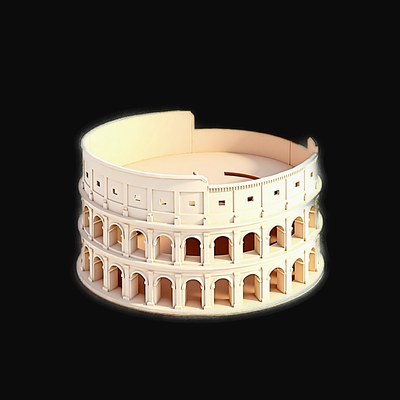 Clay Roman Colosseum 3 - 3D icon from Historic Buildings 3D Clay Icons