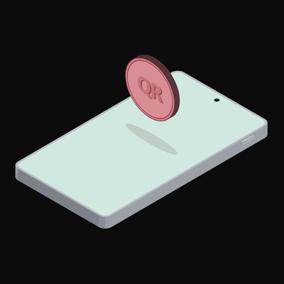 Phone Qatari Riyal Floating - animated icon from Crypto and World Currency Phone Float
