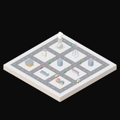 Small Modular Reactor Animated Icon - animated icon from Isometric AI Infrastructure Scene Motion Icons