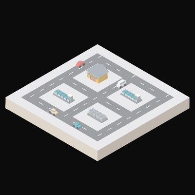 Battery Storage Bank - illustration from Isometric AI Infrastructure Scene Icons