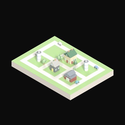 Barnyard - 3D icon from Industry and Transport Scenes