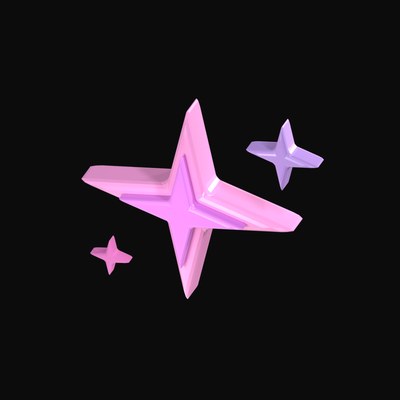 AI Interface Symbols 3D - 12 3D assets