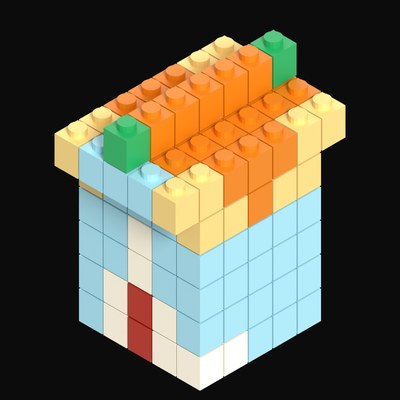 Toy Brick Old Coaching Inn - 3D icon from Toy Brick City