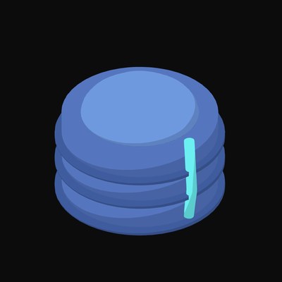 Database Drum Stack Animated Icon - animated icon from Data and Analytics Motion Icons
