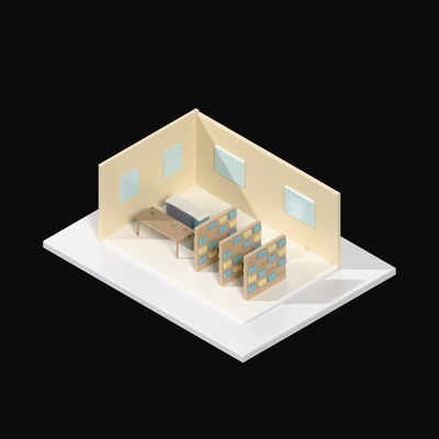 Library Reading Room - 3D icon from Interior Scenes