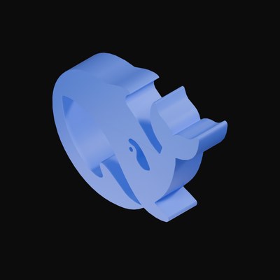 DeepSeek 3D Logo - 3D icon from AI Logos 3D