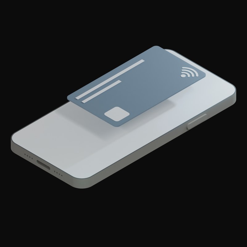 Slate Grey Credit Card on a White Phone Animated Icon - animated icon from Credit Card and Phone Animated Icons