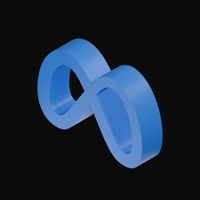 Meta AI 3D Logo - 3D icon from AI Logos 3D