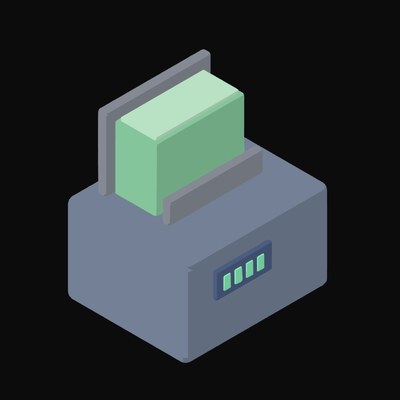 Cash Counting Machine Animated Icon - animated icon from Payment and Commerce Hardware Animated Icons