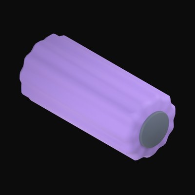 Ribbed Foam Roller - 3D icon from Fitness and Gym Equipment 3D Icons