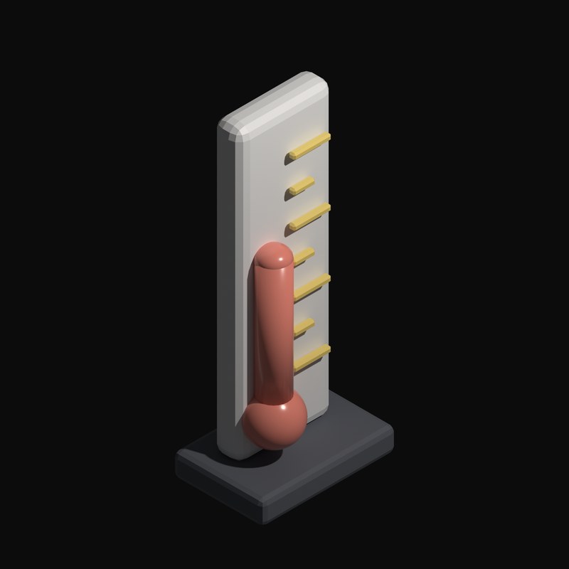 Thermometer Gauge - 3D icon from Data and Analytics 3D Icons