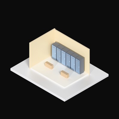 Locker and Changing Bay - 3D icon from Interior Scenes