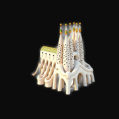 Clay Sagrada Familia - 3D icon from Historic Buildings 3D Clay Icons