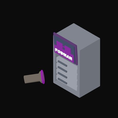 Podman Pods on a Rack Tablet - illustration from Isometric Developer Stack Desks Icons
