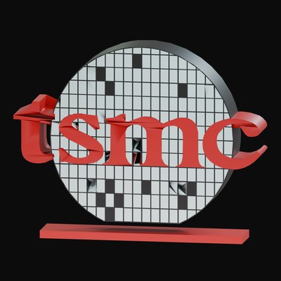 TSMC 3D Logo - 3D icon from AI Compute Wordmark Logos